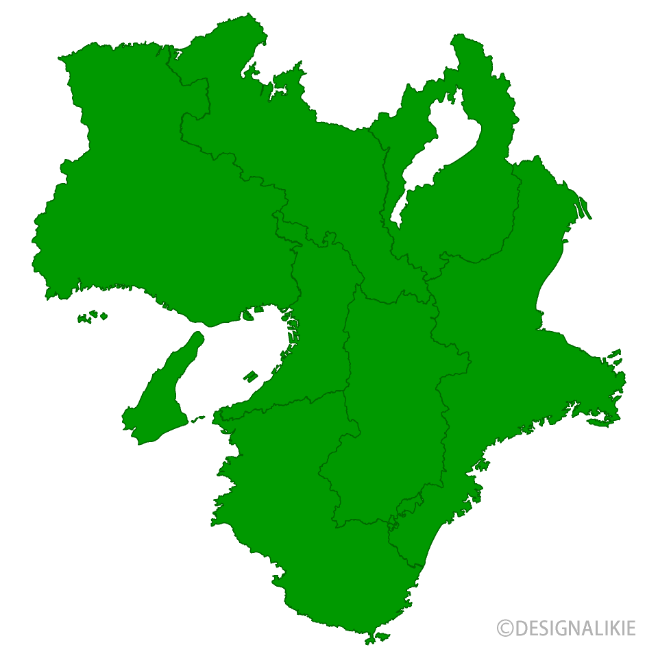 近畿地方地図の無料イラスト素材 イラストイメージ