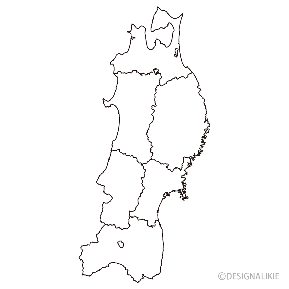 元の東北 地図 イラスト 全イラスト集