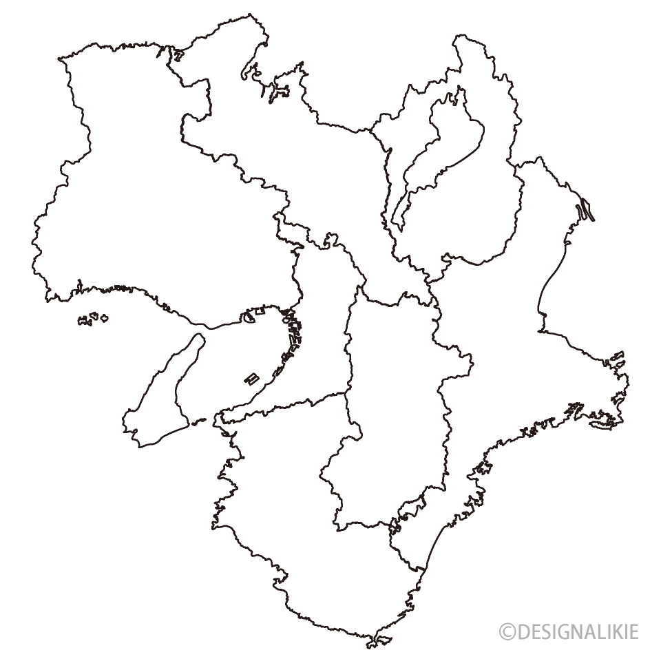 「近畿地方 地図」の画像検索結果