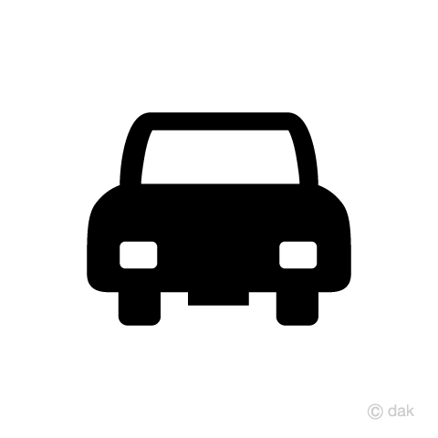 シンプルな車の無料イラスト素材 イラストイメージ