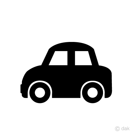 かわいい車マークイラストのフリー素材 イラストイメージ