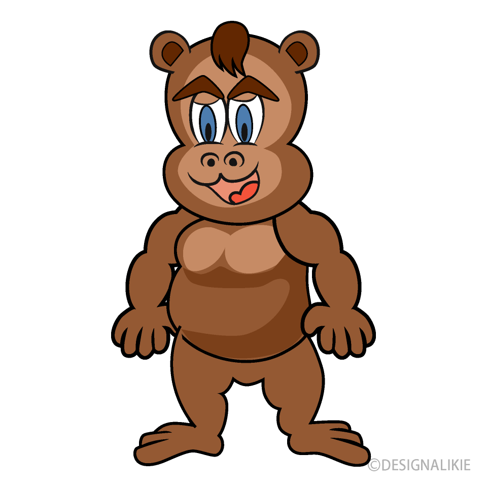 お猿さんキャラクターイラストのフリー素材 イラストイメージ