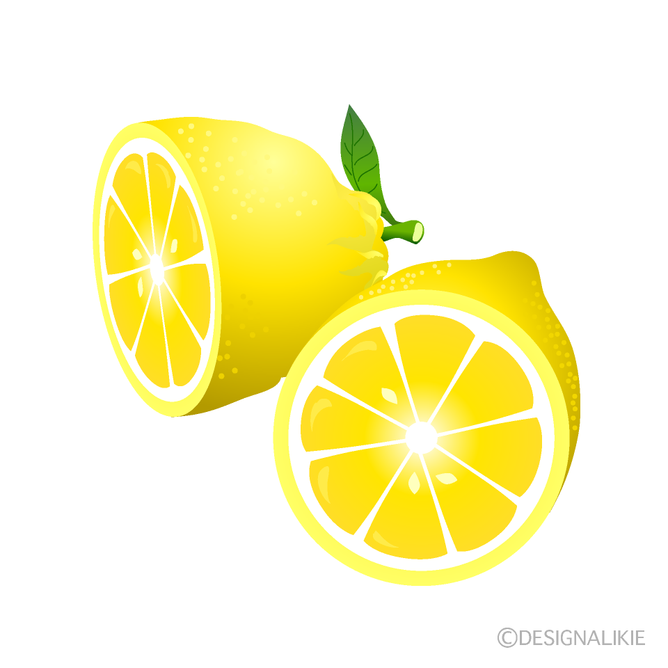カットレモンの無料イラスト素材 イラストイメージ