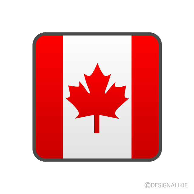 カナダ国旗アイコンの無料イラスト素材 イラストイメージ