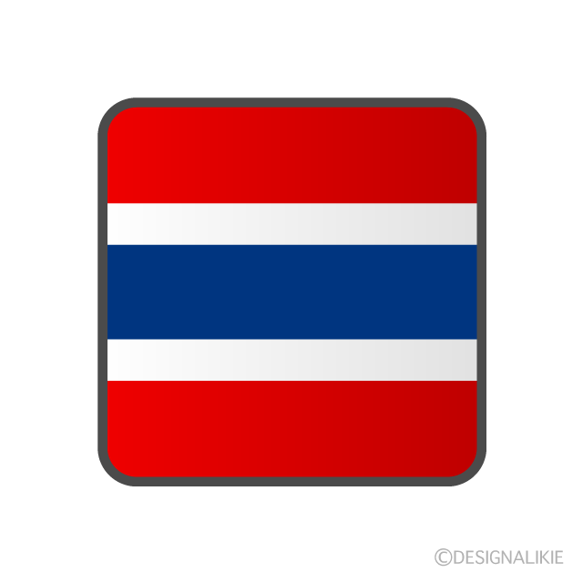 タイ国旗アイコンイラストのフリー素材 イラストイメージ