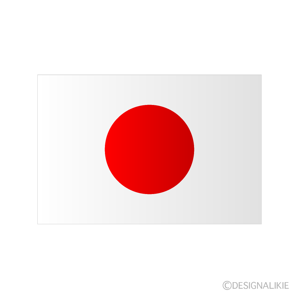 日本国旗の無料イラスト素材 イラストイメージ