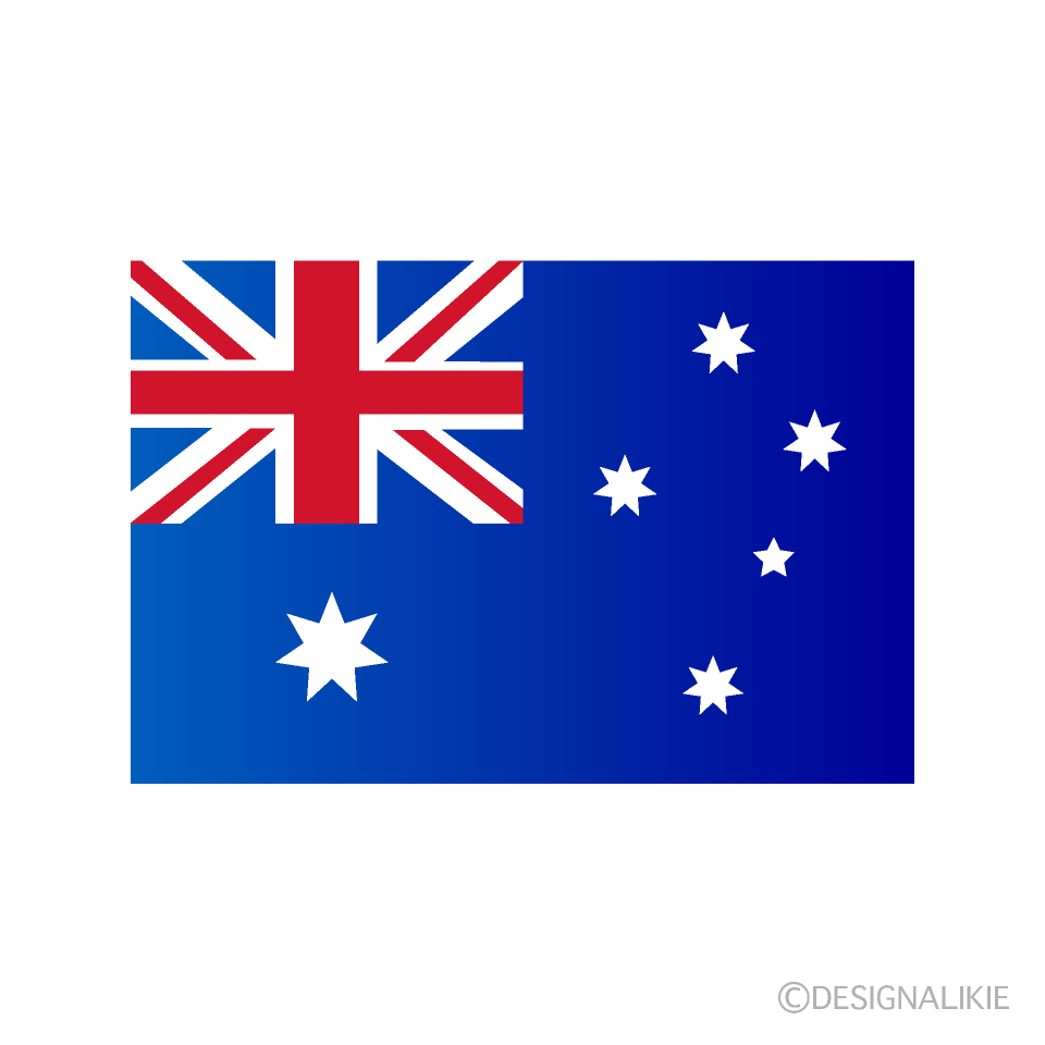 オーストラリア国旗の無料イラスト素材 イラストイメージ