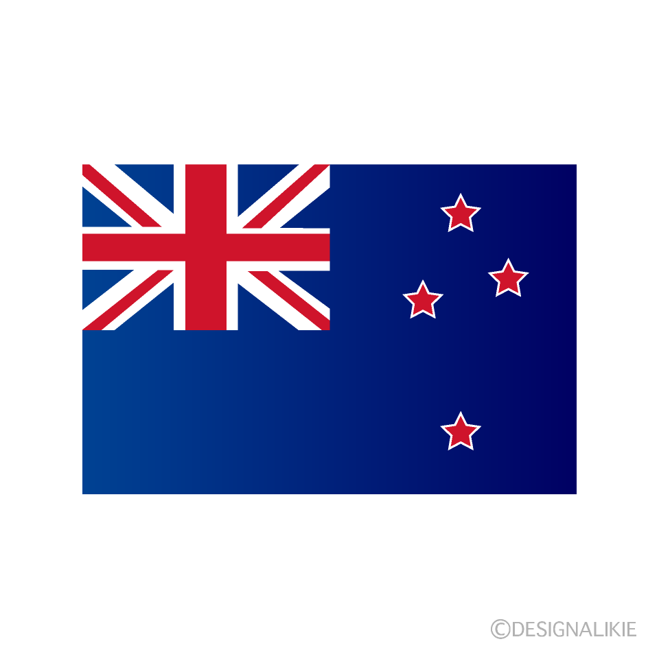 ニュージーランド国旗の無料イラスト素材 イラストイメージ