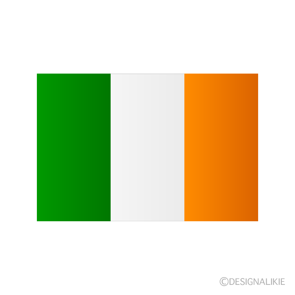 アイルランド国旗の無料イラスト素材 イラストイメージ