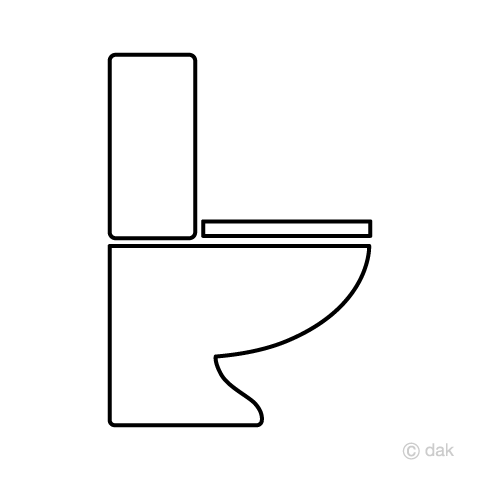 洋式トイレの無料イラスト素材 イラストイメージ