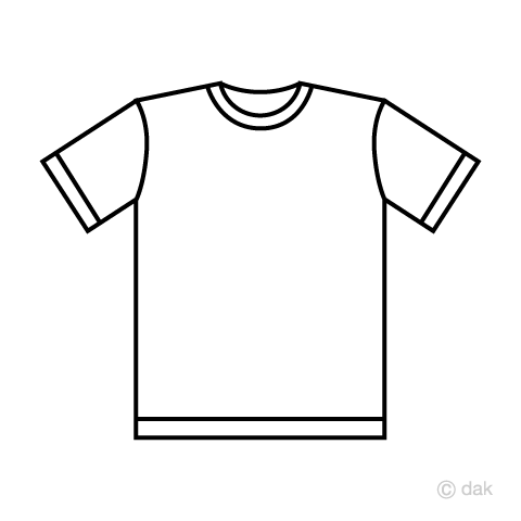 Tシャツの無料イラスト素材イラストイメージ