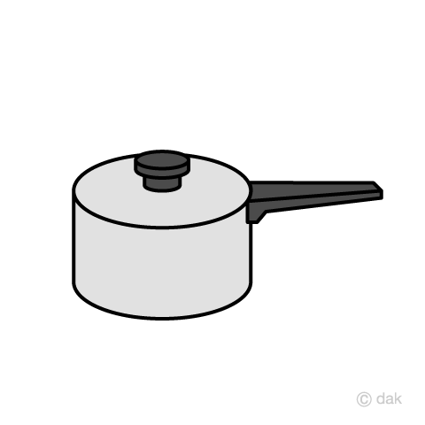 片手鍋の無料イラスト素材 イラストイメージ