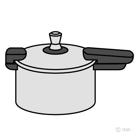 圧力鍋の無料イラスト素材 イラストイメージ