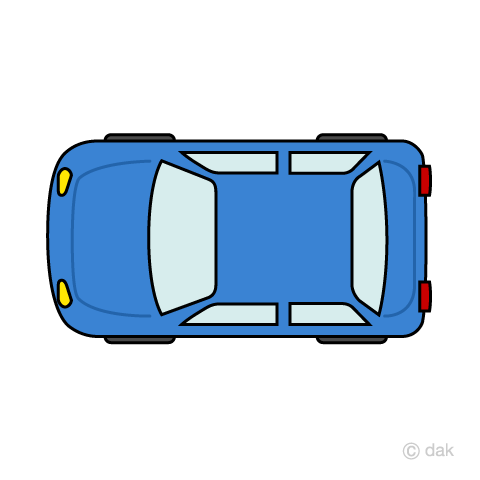 車 イラスト 上から Png