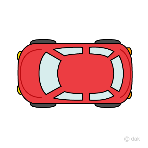 ベストオブ車 イラスト フリー 上から