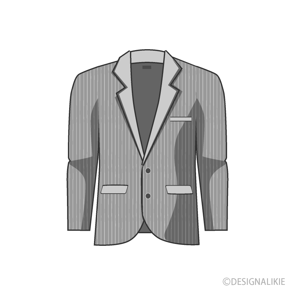 ストライプのスーツの無料イラスト素材 イラストイメージ