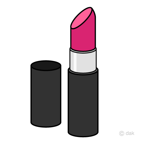 ピンクの口紅の無料イラスト素材 イラストイメージ