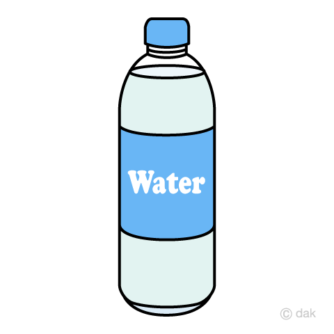 ペットボトルの水イラストのフリー素材 イラストイメージ
