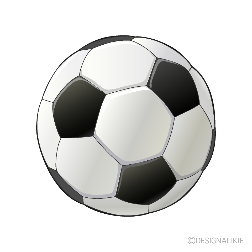 サッカーボールイラストのフリー素材 イラストイメージ
