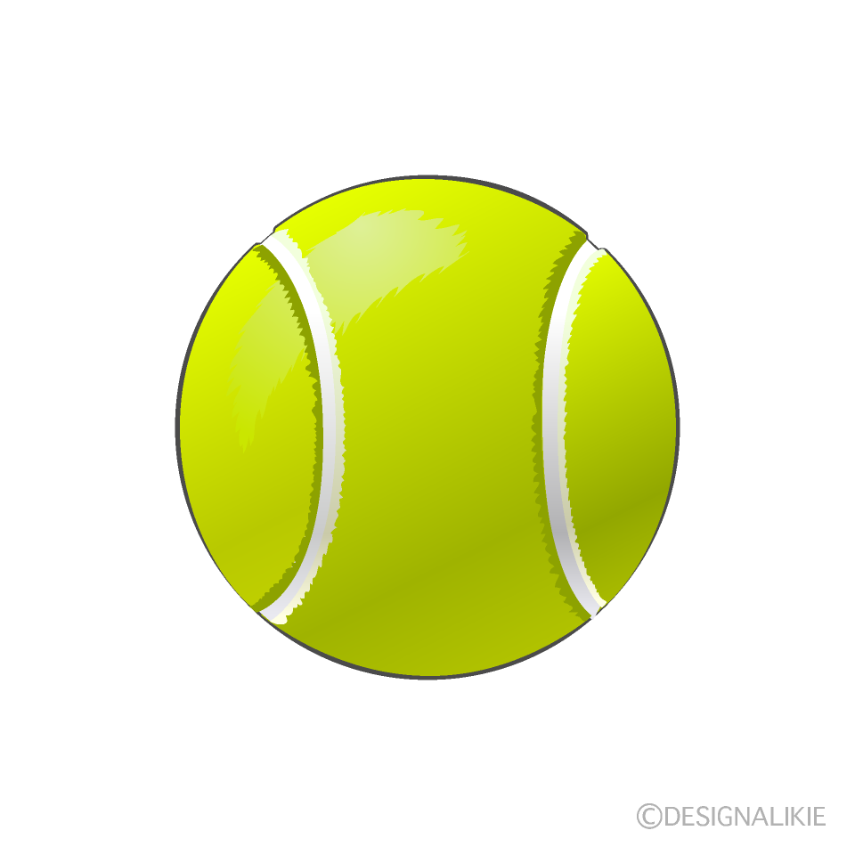 テニスボールイラストのフリー素材 イラストイメージ