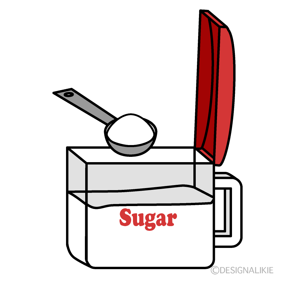 砂糖イラストのフリー素材 イラストイメージ