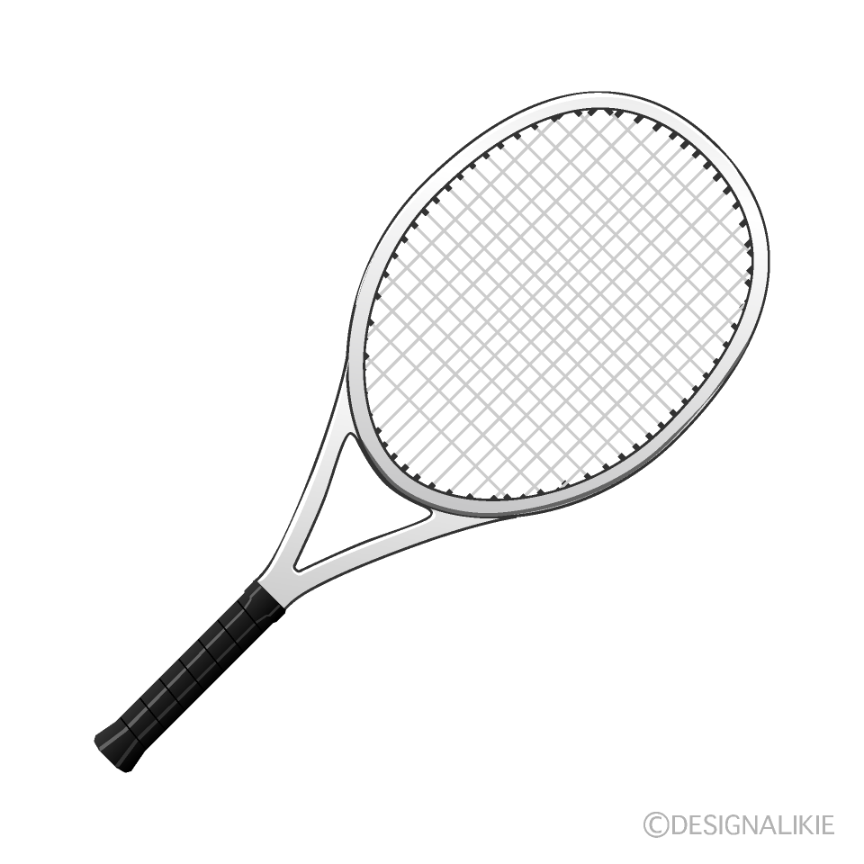 テニスラケットイラストのフリー素材 イラストイメージ