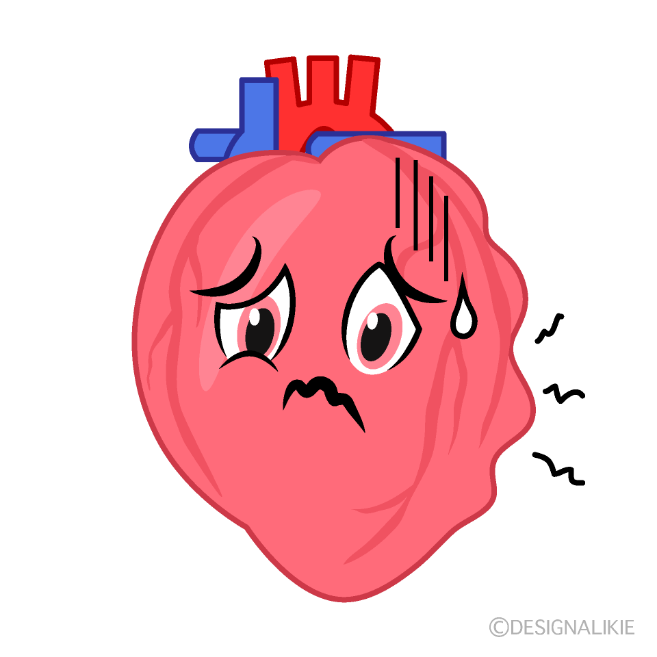 痛い心臓の無料イラスト素材 イラストイメージ