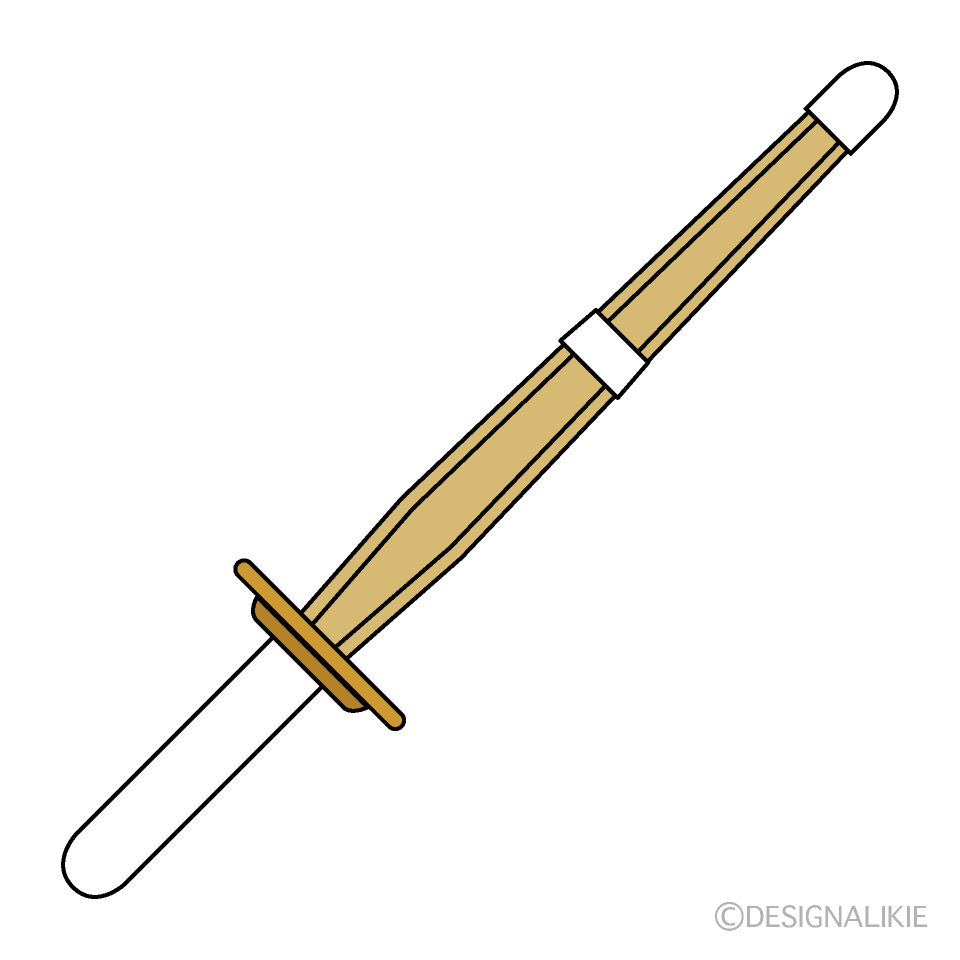 剣道の竹刀イラストのフリー素材 イラストイメージ