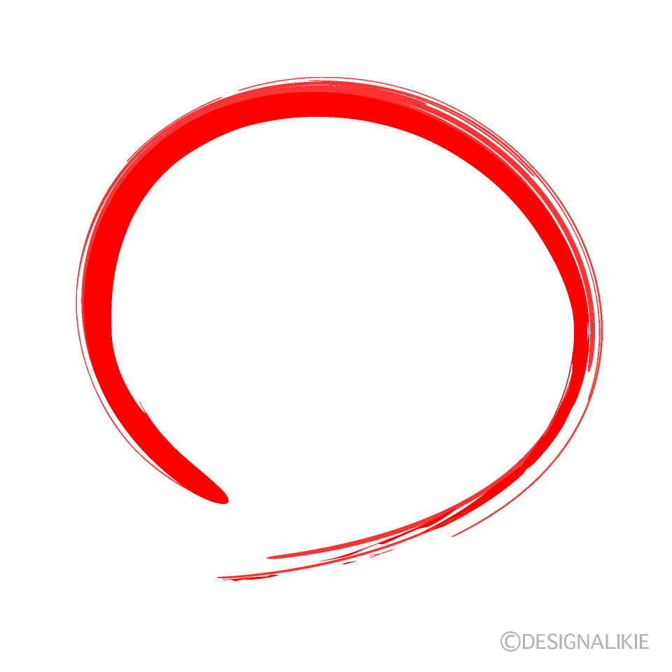 テスト採点の赤丸の無料イラスト素材 イラストイメージ