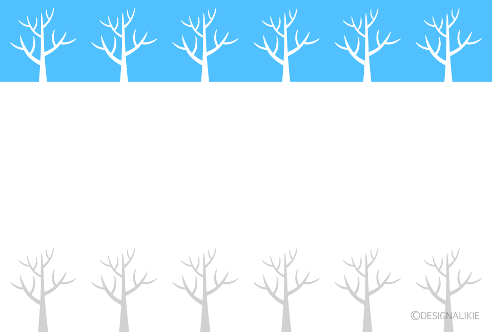 雪の並木