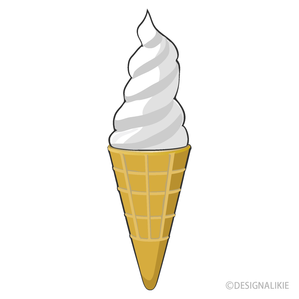 ソフトクリームの無料イラスト素材 イラストイメージ
