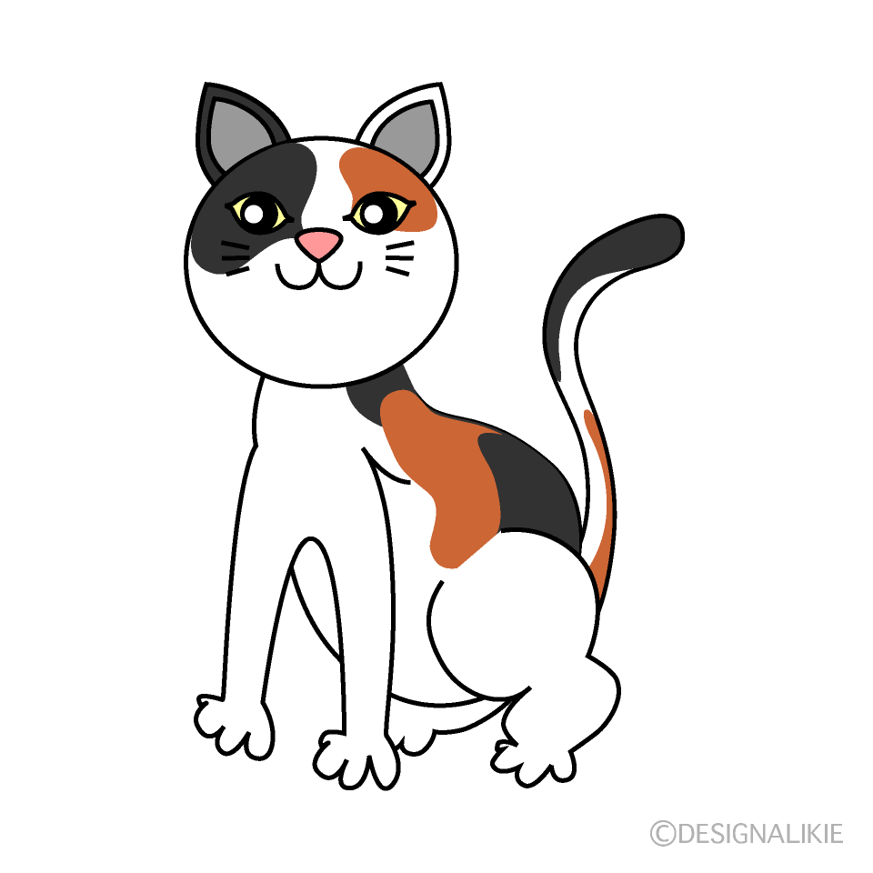 70以上 三毛猫 イラスト 簡単 三毛猫 イラスト 簡単 象徴的なアニメ画像