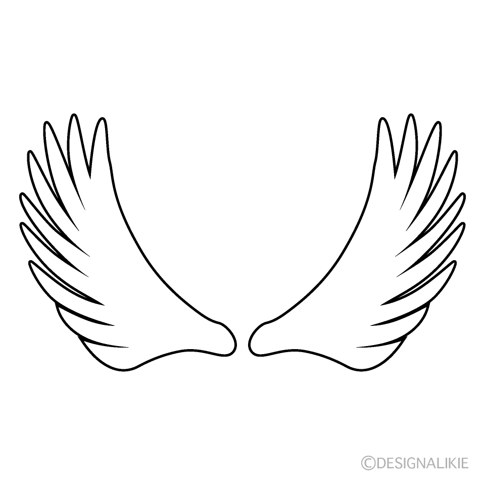 天使の翼の無料イラスト素材 イラストイメージ