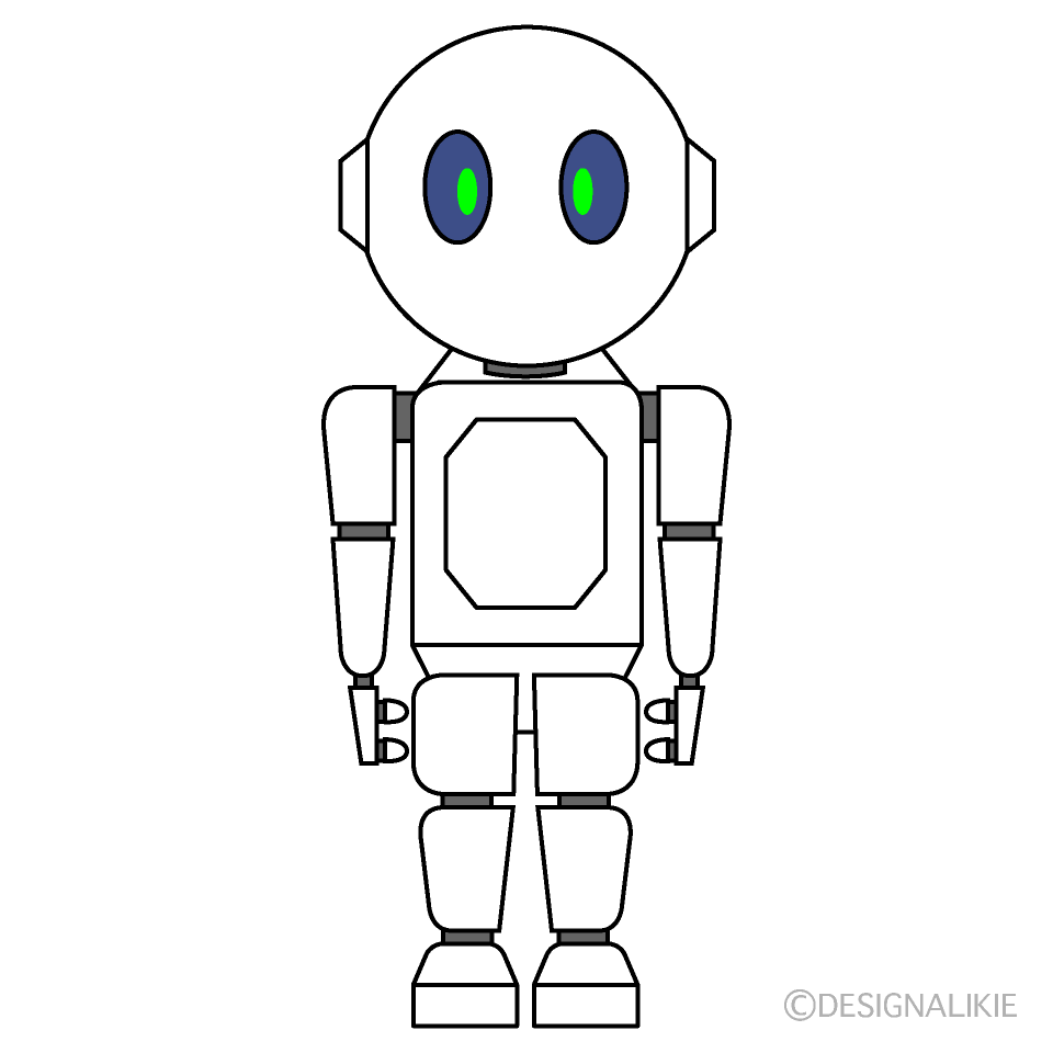 コミュニケーションロボットの無料イラスト素材 イラストイメージ
