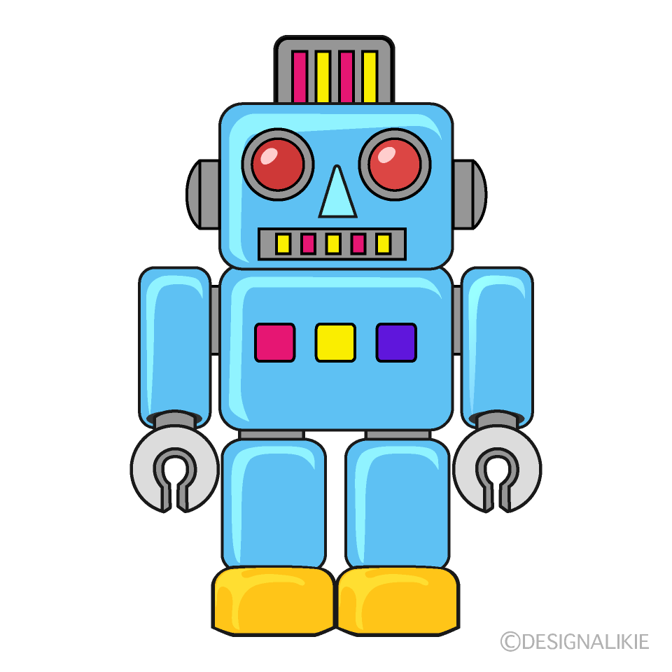 おもちゃのロボットの無料イラスト素材 イラストイメージ