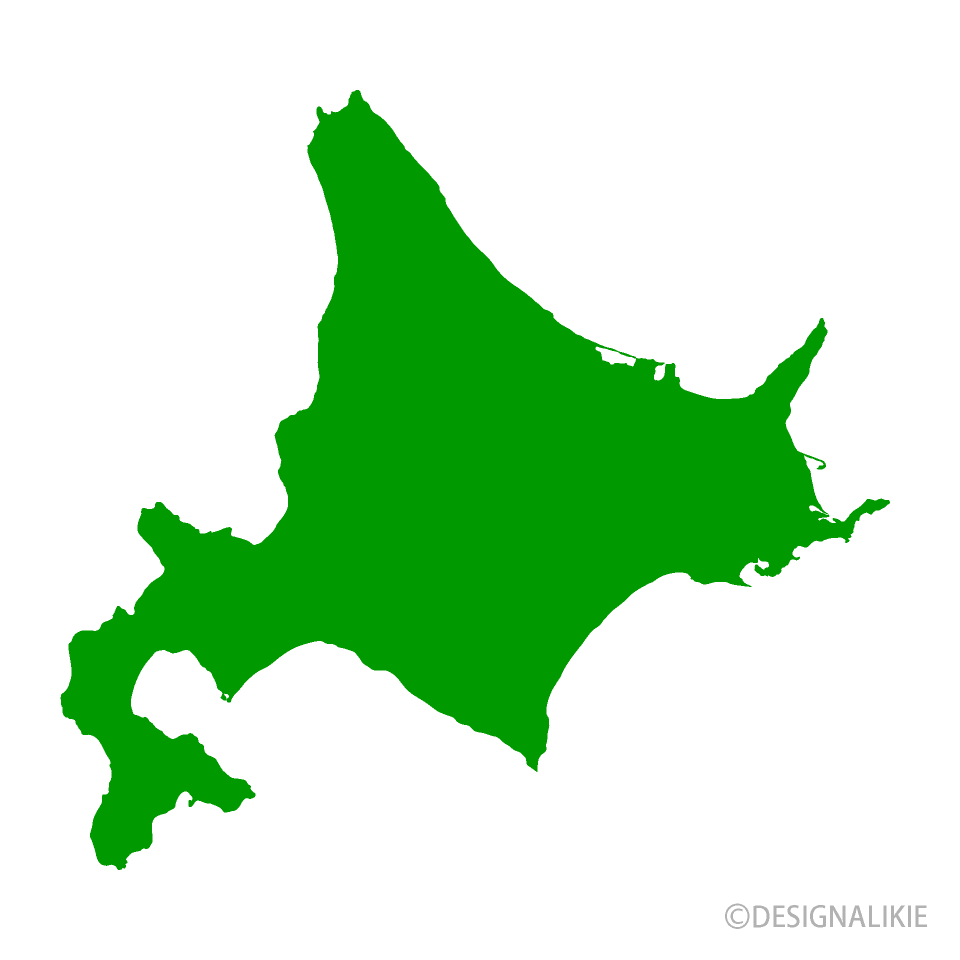 北海道地図イラストのフリー素材｜イラストイメージ