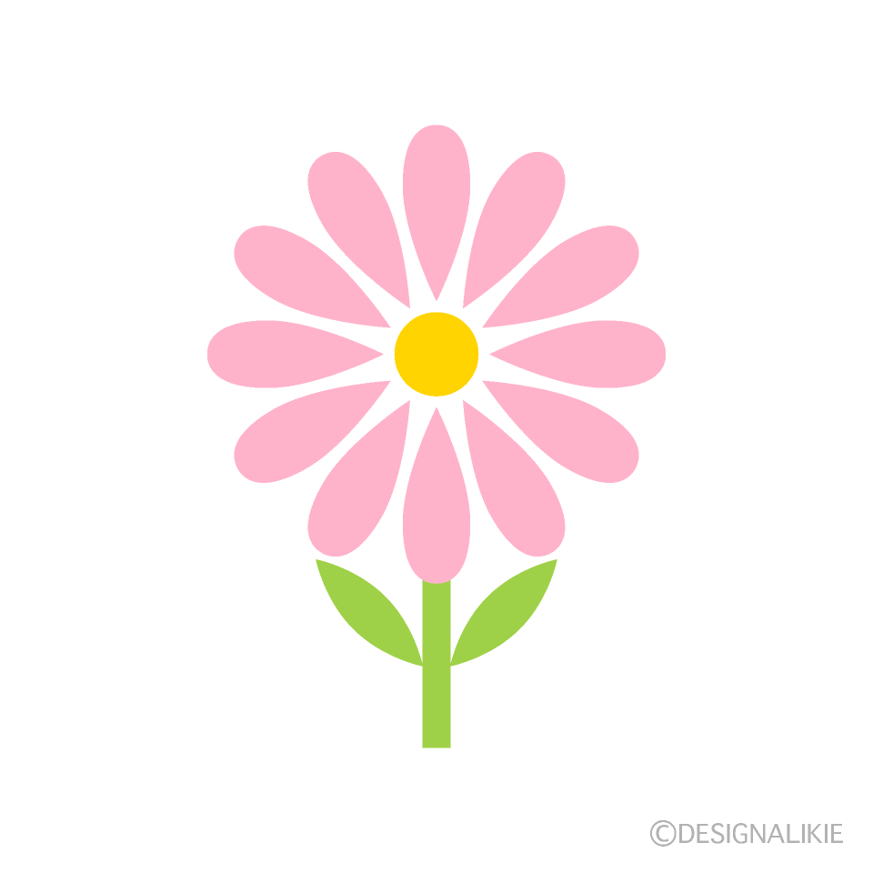可愛いコスモスの花の無料イラスト素材 イラストイメージ