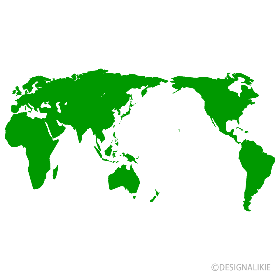 世界地図イラストのフリー素材 イラストイメージ