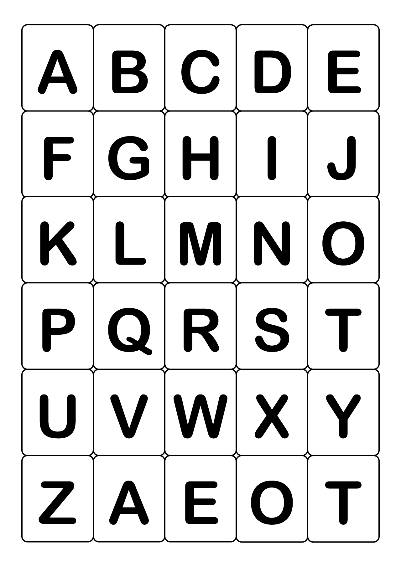 Abc 英語アルファベットカード 大文字 の無料イラスト素材 イラストイメージ