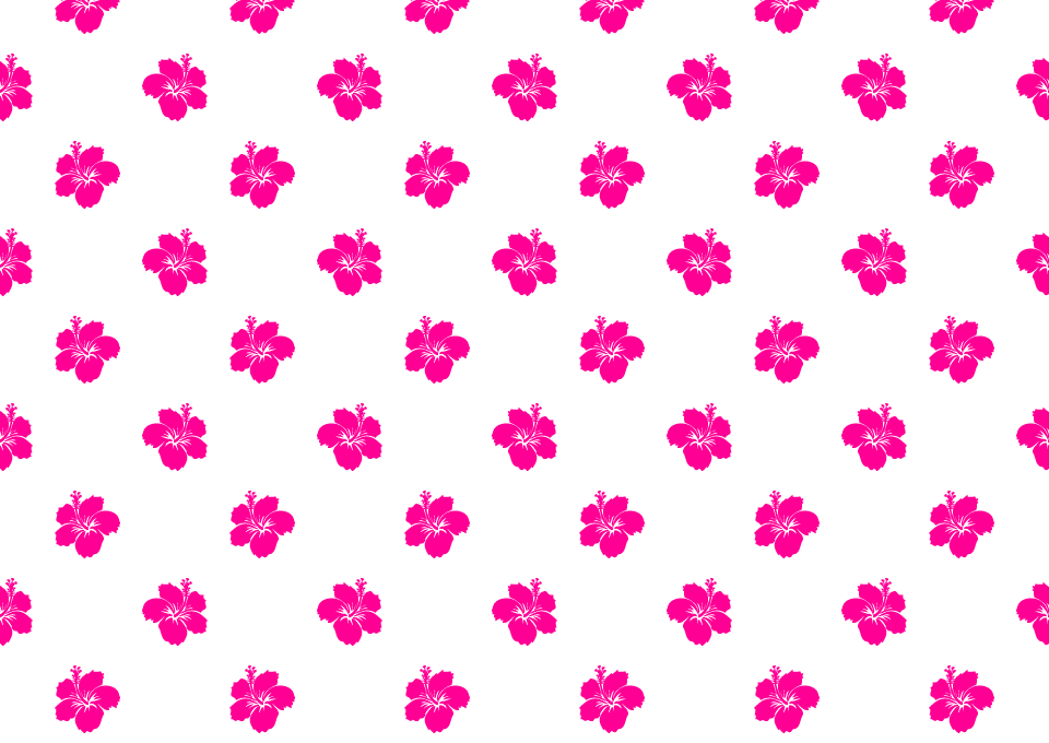 ピンクのハイビスカス壁紙の無料イラスト素材 イラストイメージ