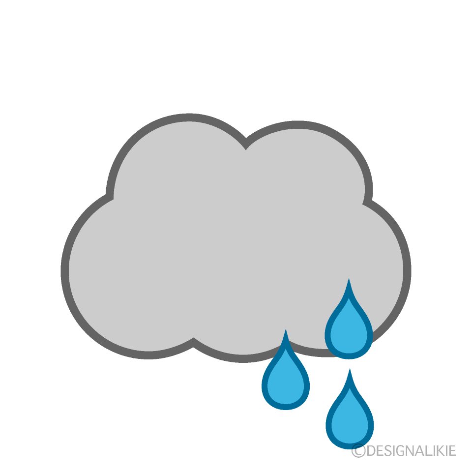 雨雲イラストのフリー素材 イラストイメージ
