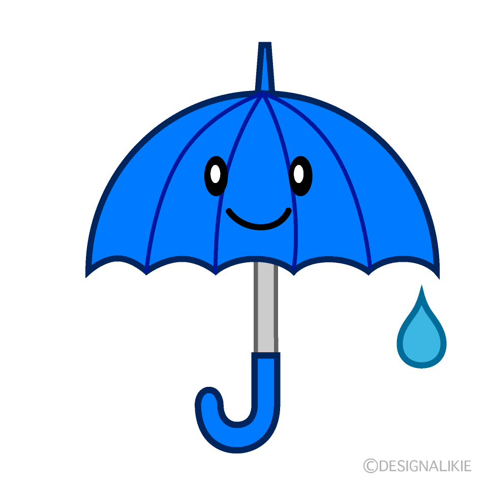 かわいい雨傘キャラ