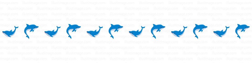 イルカのライン 線イラストのフリー素材 イラストイメージ