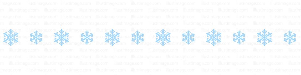 雪の結晶ライン 線イラストのフリー素材 イラストイメージ