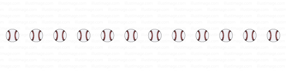 野球ボールの無料イラスト素材 イラストイメージ