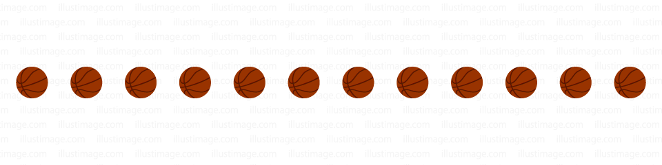バスケットボールのライン線イラストのフリー素材 イラストイメージ
