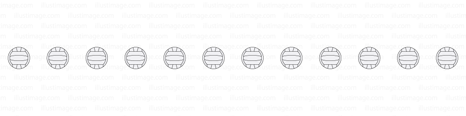 バレーボールのライン線イラストのフリー素材 イラストイメージ