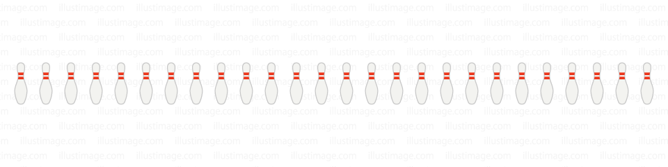 ボウリングのライン線イラストのフリー素材 イラストイメージ