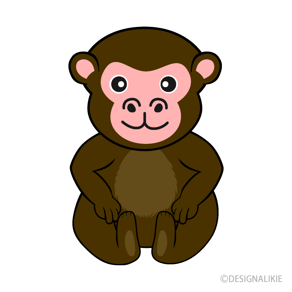 猿の無料イラスト素材 イラストイメージ