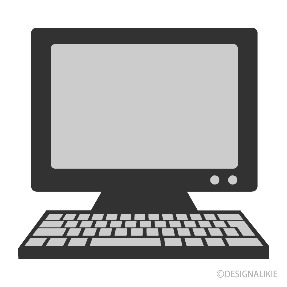 パソコンアイコンの無料イラスト素材 イラストイメージ